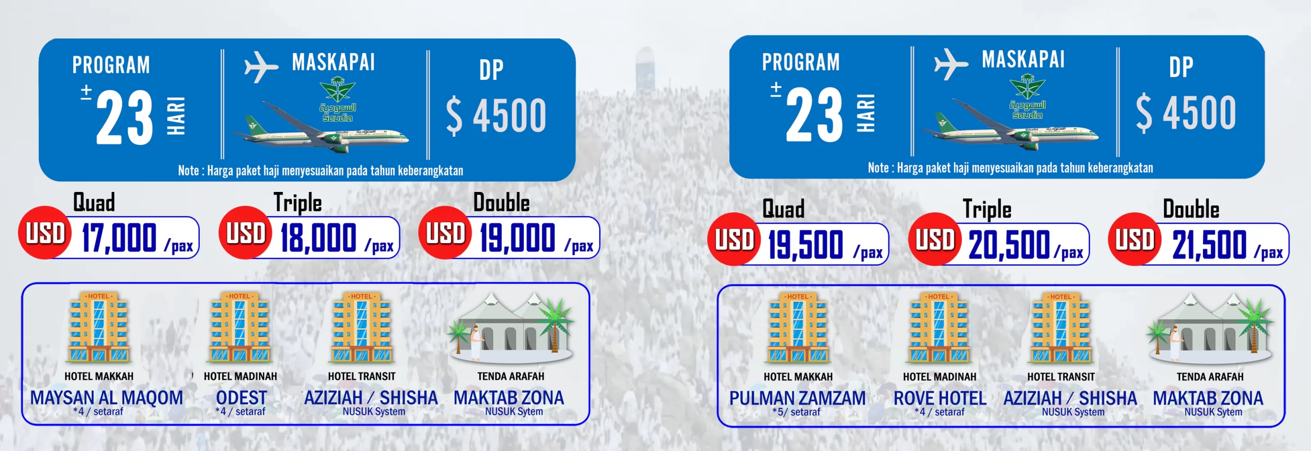 harga paket haji khusus
