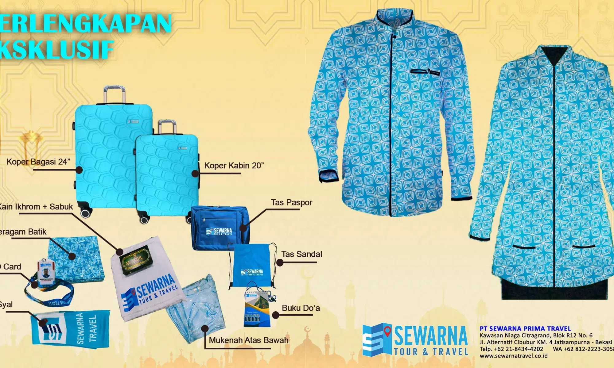 perlengkapan umroh sewarna travel