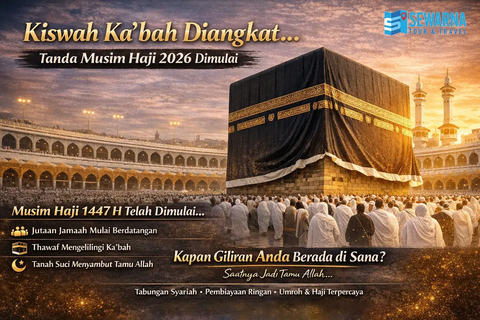 kiswah ka'bah diangkat musim haji 2026