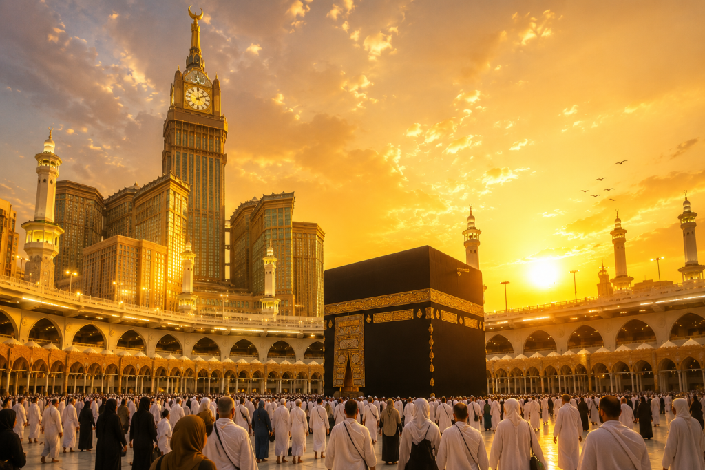 Nuansa golden hour Makkah