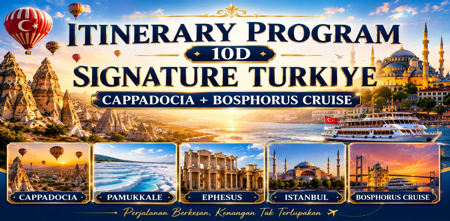 Halal Tour Turki 10 Hari Cappadocia dan Bosphorus Cruise