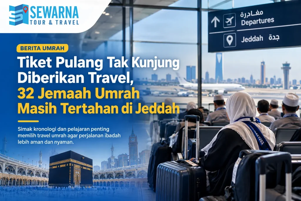 Tiket Pulang Tak Kunjung Diberikan Travel, 32 Jemaah Umrah Masih Tertahan di Jeddah